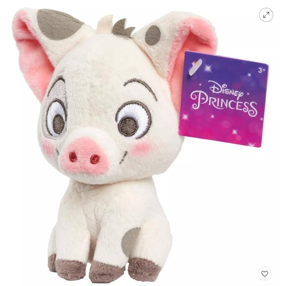 Disney Moana Pua The Pig Bean Plush, Mini Figure 5''/12cm